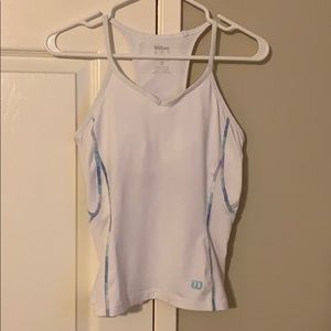 Sports tank top with built-in bra